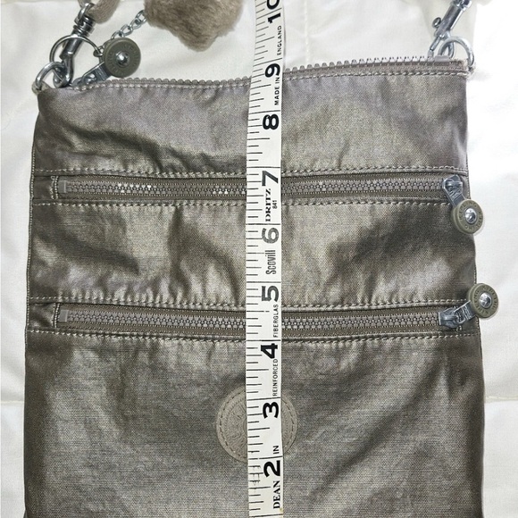 Kipling Metallic Pewter Crossbody Bag - Picture 3 of 8